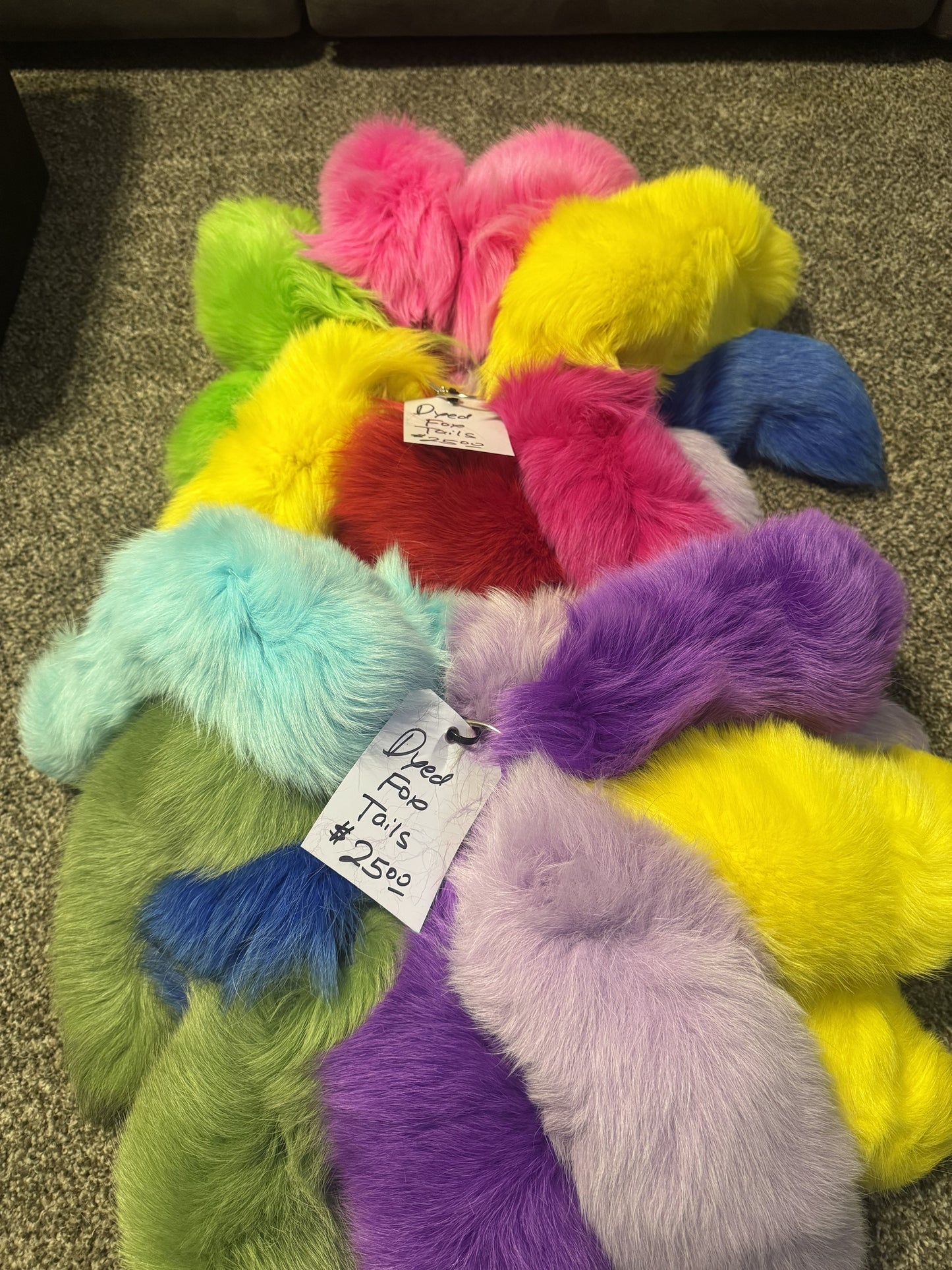 Dyed Fox Tails
